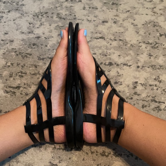 Jimmy Choo Black Jelly Margot Gladiator Sandals - Picture 9 of 15